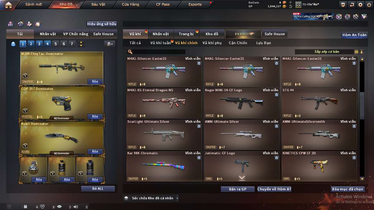 shop acc cf uy tin gia re